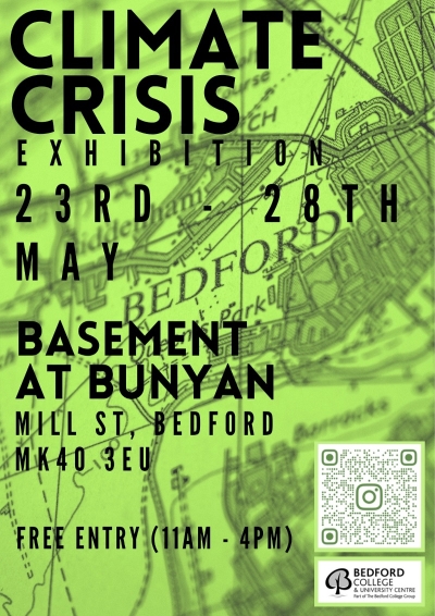 climate crisis exhibition poster
